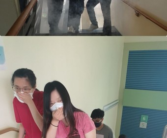 소방모의훈련 진행